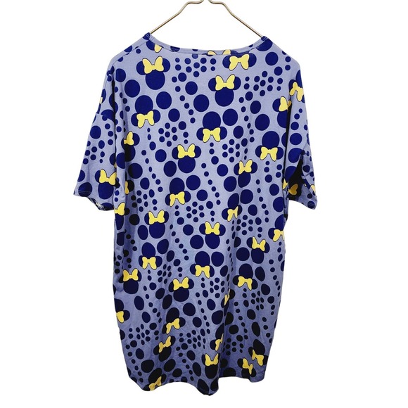 NEW Disney LuLaRoe Minnie Mouse Irma Shirt Top Purple Polka Dot Women's Size XS - Picture 2 of 10
